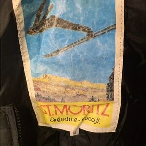 St. Moritz Black ski bib Sz M‎ pant